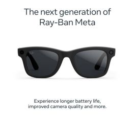 RAY-BAN Meta Wayfarer (Gen 2) Glasses - Matte Black with Clear to Grey Transitions Lenses