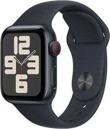 APPLE Watch SE Cellular (2023) - 40 mm Midnight Aluminium Case with Midnight Sport Band, S/M - A-Grade
