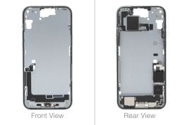 Official Apple iPhone 15 Plus Blue Chassis / Middle Frame (OEM Pulled)