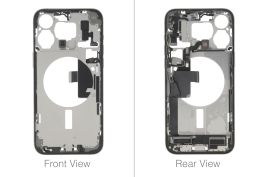 Official Apple iPhone 15 Pro Max Natural Titanium Chassis / Middle Frame (OEM Pulled)