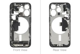 Official Apple iPhone 15 Pro Blue Titanium Chassis / Middle Frame (OEM Pulled)