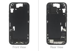 Official Apple iPhone 15 Black Chassis / Middle Frame (OEM Pulled)
