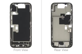 Official Apple iPhone 16 Pro Natural Titanium Chassis / Middle Frame (OEM Pulled)
