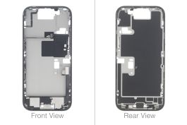 Official Apple iPhone 16 Pro White Titanium Chassis / Middle Frame (OEM Pulled)