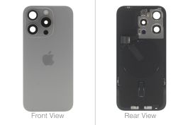 Official Apple iPhone 16 Pro Natural Titanium Battery Cover (OEM Pulled)