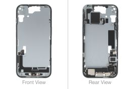 Official Apple iPhone 15 Blue Chassis / Middle Frame (OEM Pulled)