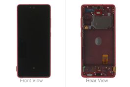 Official Samsung Galaxy S20 FE 5G SM-G781 Cloud Red LCD Screen & Digitizer - GH82-24215E / GH82-24214E