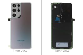 Official Samsung Galaxy S21 Ultra 5G SM-G998 Phantom Silver Battery Cover - GH82-24499B