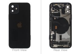 Official Apple iPhone 12 Black Battery Cover (OEM Pulled)