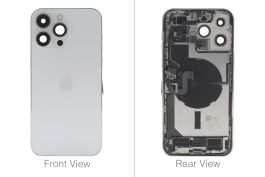 Official Apple iPhone 14 Pro Max Silver Battery Cover (OEM Pulled)