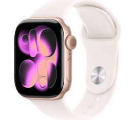 APPLE Watch Series 11 - 42 mm Rose Gold Aluminium Case with Light Blush Sport Band, S/M - MEU04MP/A