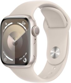 APPLE Watch Series 9 - 41 mm Starlight Aluminium Case with Starlight Sport Band, S/M - A-Grade
