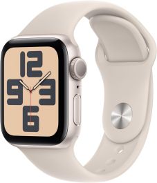 APPLE Watch SE (2023) - 40 mm Starlight Case with Starlight Sports Band, S/M - A-Grade