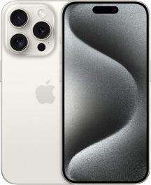 Apple iPhone 15 Pro 256GB White Titanium Sim Free / Unlocked Mobile Phone - MTV43ZD/A - A-Grade