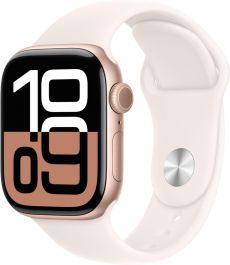 APPLE Watch Series 10 - 42 mm Rose Gold Aluminium Case with Light Blush Sport Band, S/M - A-Grade