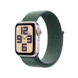 APPLE Watch SE - 40 mm 2024 Starlight Aluminium Case with Lake Green Sport Loop - MXEH3QA/A