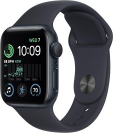APPLE Watch SE Cellular - 40 mm 2nd Gen Midnight Aluminium Case with Ink Sport Loop - MXGA3QA/A