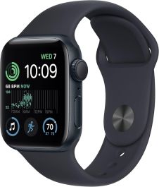 APPLE Watch SE Cellular - 40 mm Midnight Aluminium Case with Midnight Sport Band, M/L - A-Grade