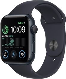 APPLE Watch SE Cellular - Space Grey Aluminium with Midnight Sports Band, 44 mm - MXT33X/A 