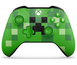 Official Microsoft XBOX Minecraft Creeper Wireless Controller - Green