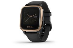 GARMIN Venu Sq Music Edition - Rose Gold Silicone Band - 010-02426-15