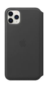 Official Apple iPhone 11 Pro Max Leather Folio - Black