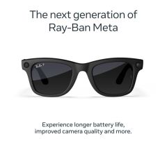 RAY-BAN Meta Wayfarer (Gen 2) Glasses - Matte Black with Gradient Graphite Lenses