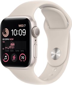 APPLE Watch SE (2022) - Starlight with Starlight Sports Band, 40 mm - A-Grade