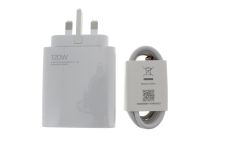 Official Xiaomi 120W Power Adapter Fast Charger UK Plug & Data Cable - MDY-13-EF
