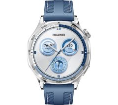 HUAWEI Watch GT 5 - Silver, Blue Woven Nylon Strap, 46 mm - 55020DKH