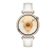 HUAWEI Watch GT 6 - Gold with White Composite Leather Strap, 41 mm - 55020FTN
