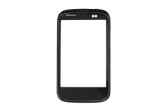 Genuine HTC Desire C Black Front Silver Bezel - 74H02229-01M