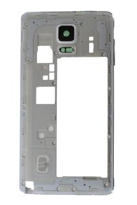 Genuine Samsung N910C Galaxy Note 4 White Complete Chassis with Camera Lens - GH96-07806A
