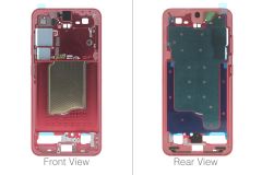 Official Samsung Galaxy S25 SM-S931 Coral Red Chassis / Middle Frame - GH82-36328G