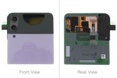 Official Samsung Galaxy Z Flip 3 5G Lavender Front Top Glass - GH97-26773D