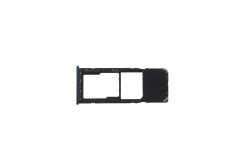 Official Samsung A7 A750 Black Sim & Memory Card Tray / Holder - GH98-43635A