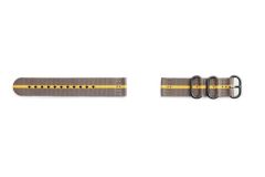 Official Samsung GP-R600BREECAH Gear Sport R600 Premium Strap - Grey & Yellow