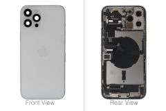 Official Apple iPhone 12 Pro Max Silver Battery Cover (OEM Pulled)