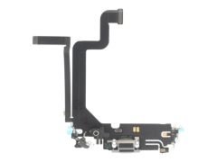 Official Apple iPhone 14 Pro Max Silver Charging Port
