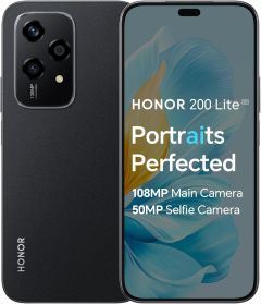 Honor 200 Lite 5G 256GB Black Sim Free / Unlocked Mobile Phone - LLY-NX1 - A-Grade