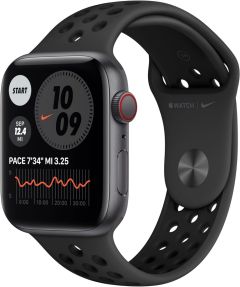 APPLE Watch SE Cellular - Space Grey Aluminium with Anthracite & Black Nike Sports Band, 44 mm