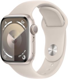 APPLE Watch Series 9 - 41 mm Starlight Aluminium Case with Starlight Sport Band, M/L - A-Grade