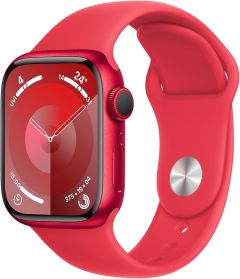 APPLE Watch Series 9 - 45 mm (PRODUCT) RED Aluminium Case with (PRODUCT) RED Sport Band, S/M - C-Grade