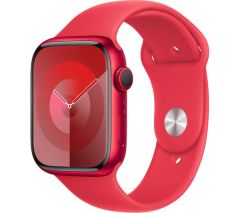 APPLE Watch Series 9 Cellular - 45 mm (PRODUCT)RED Aluminium Case with (PRODUCT)RED Sport Band, S/M - MRYE3QA/A