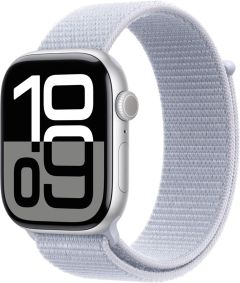 APPLE Watch Series 10 - 46 mm Silver Aluminium Case with Blue Sport Loop - A-Grade