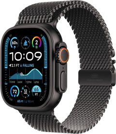 APPLE Watch Ultra 2 Cellular - 49 mm Black Titanium Case with Black Titanium Milanese Loop - Large - A-Grade