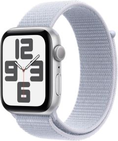APPLE Watch SE - 40 mm Silver Aluminium Case with Blue Cloud Sport Loop - A-Grade