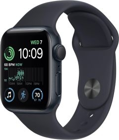 APPLE Watch SE Cellular - 40 mm 2nd Gen Midnight Aluminium Case with Ink Sport Loop - MXGA3QA/A