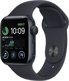 APPLE Watch SE Cellular - 40 mm Midnight Aluminium Case with Midnight Sport Band, M/L - A-Grade