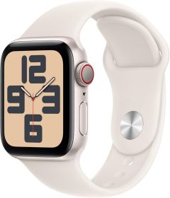 APPLE Watch SE Cellular - 40 mm 2nd Gen Starlight Aluminium Case with Starlight Sport Band, S/M - A-Grade